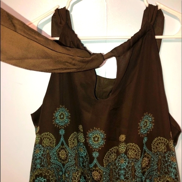 Apt. 9 size large teal and brown top. - Picture 2 of 12